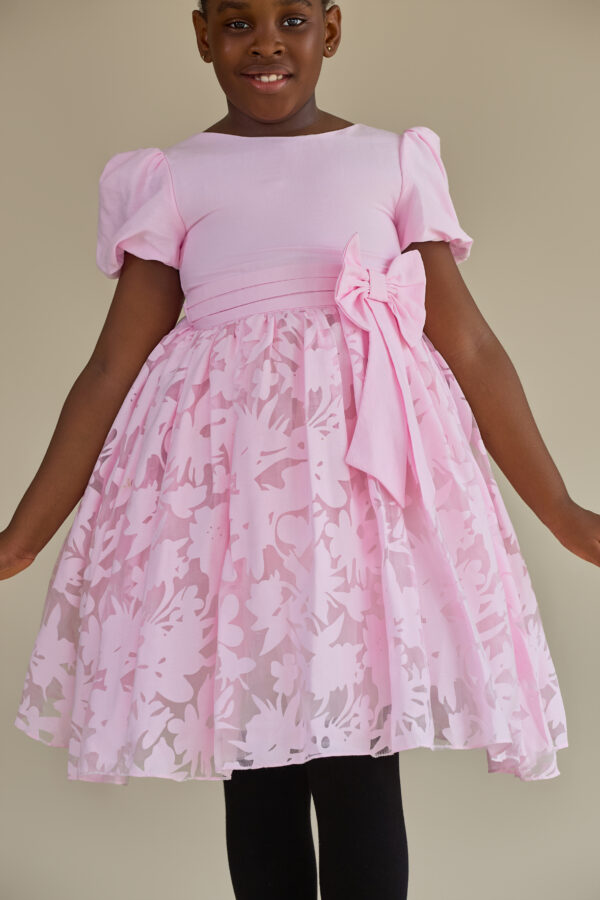 LS H pink lacy dress - Image 2