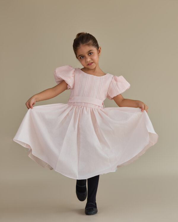 LS H pink stripe dress
